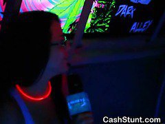 Girls Use Glowsticks As Dildos During Money Talks Stunt