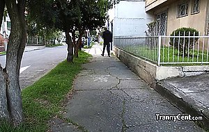 Guy fucks sexy ass shemale latina