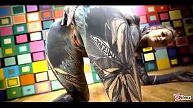 Tattoo couple hard pov anal sex