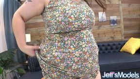 BBW Sydney Screams Sucks a Dildo and Gets Her Pussy Fucked