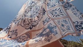 Hot Naked MILF Teasing on the Public Beach