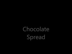 Redhead gets Wet and Messy with Chocolate Spread!