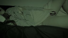 They almost catch me masturbating on my friend&#039;s couch.  Recorded with night vision camera.