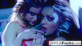 Shyla Stylez Nika Noir in Nikka Obeys Shyla's Commands In This Erotic Girl On Girl Sex - ShylaStylez