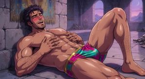 Ai Muscular Men Castle Seduction