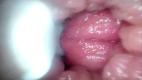 Endoscope camera records my wife'_s G spot. Educational video