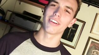 Skinny Blonde Babe Atlas Evans Masturbates To Orgasm And Ejaculates