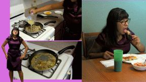 erica cooks a omelette using cum instead of eggs!!