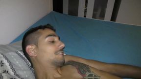 Israeli Man Shows Off Big Cock in Intense Gay Masturbation Session