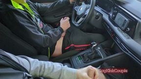 Cum Stained Shirt 3 Risky Car Fun