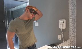 Blonde heartthrob Frank L is obsessed with yanking his big dick