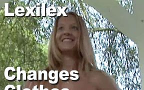 Lexilex Changes Clothes outdoor