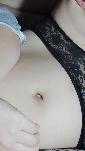 Cum on my little pussy.   Clip 1