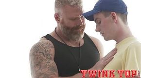 Sexy smooth skinny twink raw fucks hot DILF sports coach