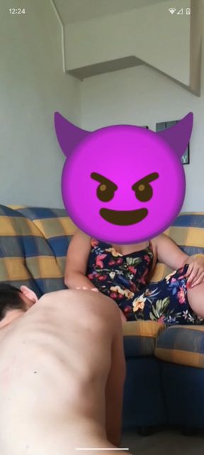 Naked slave worships feet and gets cbt