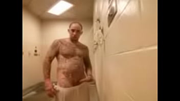 Hot shower after a good workout on the prison yard