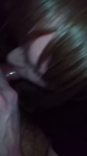 Sissy slut sucking cock