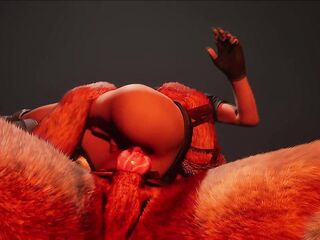 Choking on the monster schlong