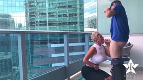 Kaden Kole Nailed On Balcony 2 - Big titties