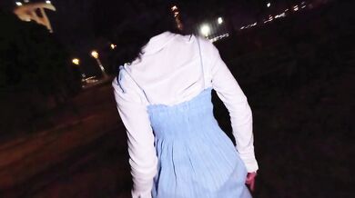 Petite Outdoor Creampie Cindy Luna - Passionate Public Fuck Barcelona Night Risky Exhibitionism