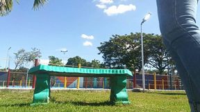 In the middle of the park hanging my favorite flip flops (7)