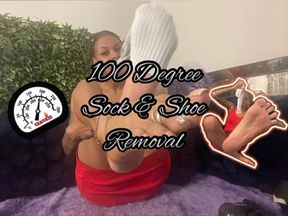 100 Degree Sock and Shoe Removal