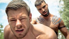 Toby Dutch and Abraham Al Malek in a hot gay spoof here