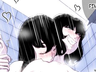 LewdVerse - Stay Over Route B (SHEMALE HENTAI ROOMMATE SHOWER SEX)