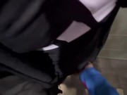 My gym partner and I found each other horny and ended up masturbating in the gym bathroom.