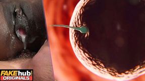 Ebony Mystique - Accidental Creampie Makes Ebony Milf Pregnant - Oops!