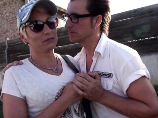 Hawt golden-haired pierced mother I'd like to fuck loves snatch & butt bang in the car