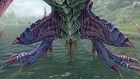 Skyrim Lesbian Dragon Pussy Vore