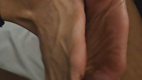 I milked him In My Favorite Onesie Solejob Foot Fuckin' CumShot