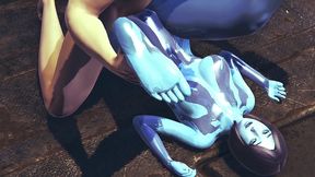 having sex with cortana - halo hentai parody