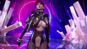 [MMD] (G)I-DLE - Tomboy hot striptease dance Ahri Akali Evelynn Kaisa League of Legends KDA