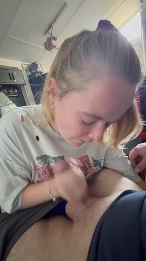 Quiet garage fun - we had to be careful