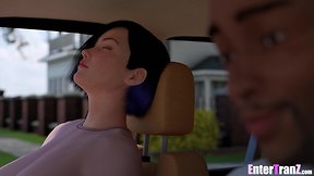 Excited she-males, she-males, and transgender women get hammered by long penis