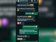 La mama cachonda de mi mejor amigo me invita a follar por WhatsApp