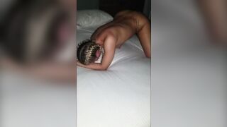 Hottie Hot blonde strokes tight vagina and asshole inside Mexico hotel