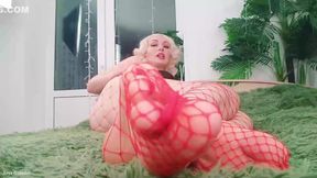 Arya Grander - Foot Fetish Video: Fishnet Pantyhose Hot Sexy Blonde Milf Femdom Pov