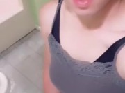 Tranny fucks fleshlight