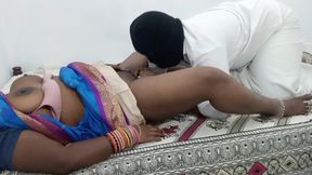 Tamil Couples First Night Sex with My New Husband Hard Fingerings and Pussy Licking Hot Moaning