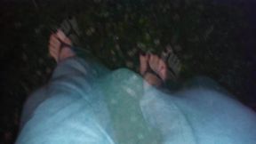 wet and sexy flip flops
