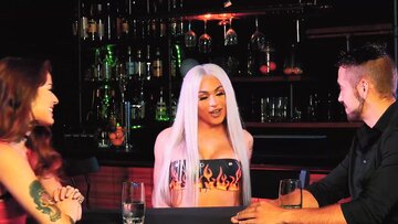 Little juggs tranny goddess Eva Maxim screws fetish gi