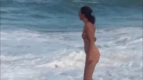 com a gostosa na riviera a beira mar
