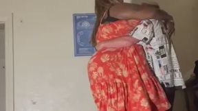 SSBBW AMAZON NOLA gets LIFTED by TOOL 6 feet 7 inches barefoot