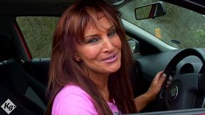 big tits cock loving milf wife bo tingley sucks off some horny doggers in the forest