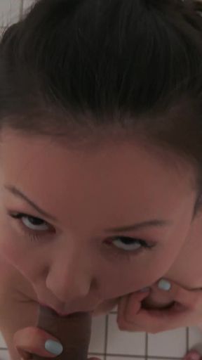 He Sneaks Into the Women&#039;s Shower and Fucks the Little Asian Girl