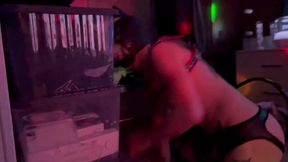 Pappy's tight asshole ruined by owner's bareback cock and double dildo