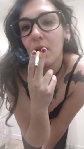 Roleplay. Sexy secretary smokes for you.